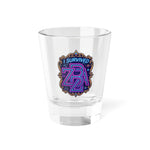 I Survived ZBIZA Neon Crest Shot Glass – 1.5 oz